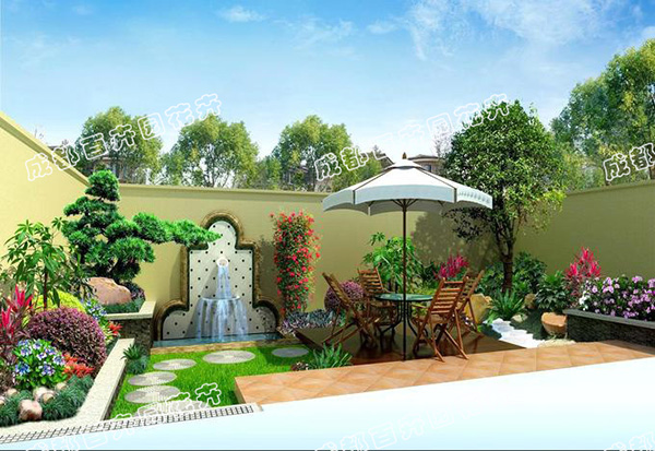 成都庭院花园绿化设计案例
